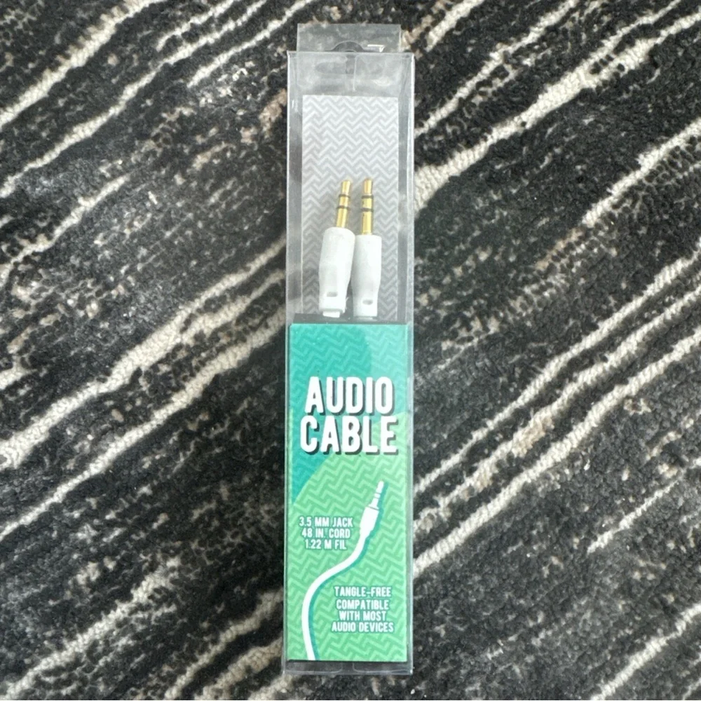 Audio Cable Set - Purple and White